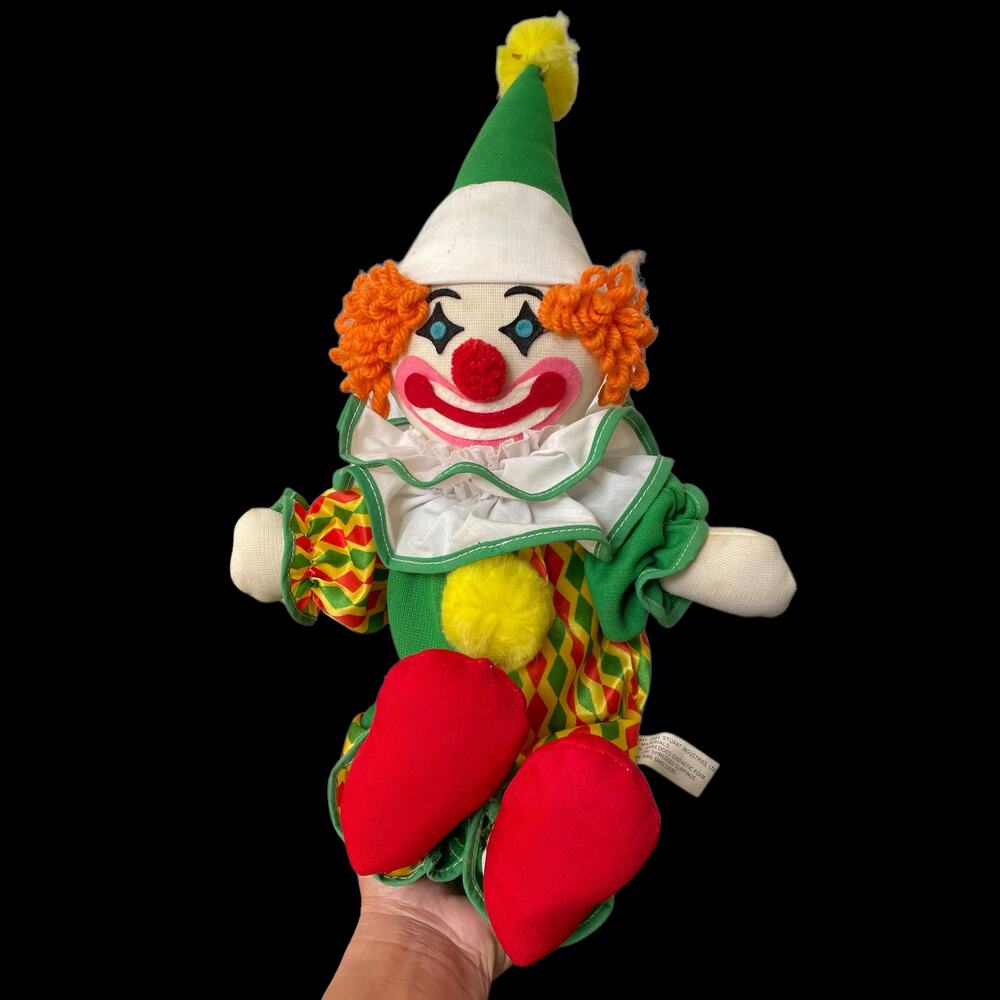 Stuart Clown Alley Doll Plush Circus Vtg 1981 Ringling Bros Ringmaster Rascal